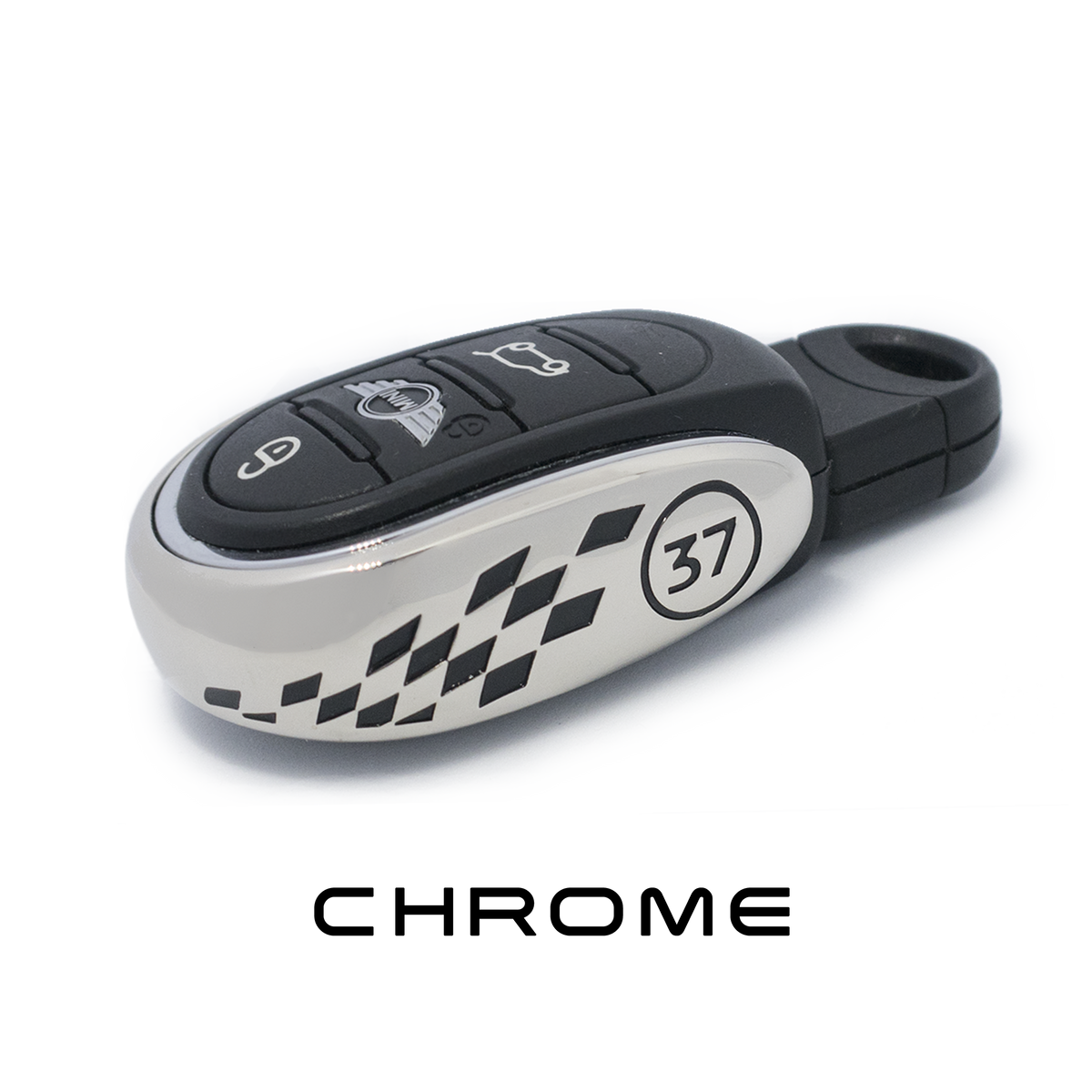 37 🏁 Checkered Design Alloy Metal Key Fob Case – FUNFOB