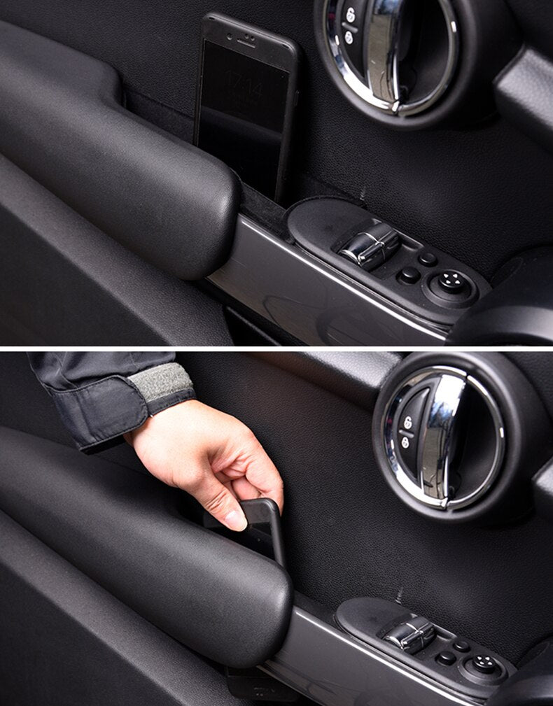 Model 3 Console Organizer With Flocking Door Handle And Mobile Phone Holder  Bag For MINI Cooper S F55 JCW F56 Accessories From Jinyujiya, $21.83