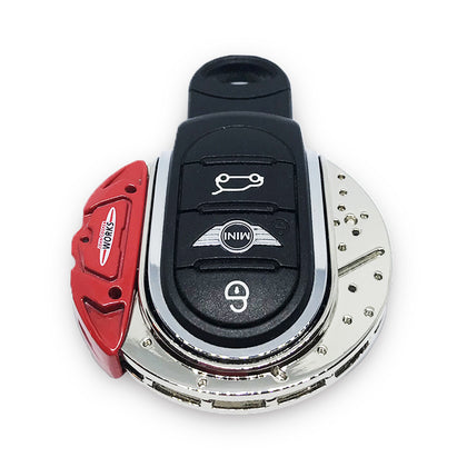 🏎️ JCW Brake Caliper Design Key Fob Case in Alloy Metal
